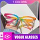 thumbnail image 2 of Alta Calidad 2023 Retro Marco Grande De Metal Anti-Azul Gafas Mujeres Hombres Moda Fresco Arco Iris, 2 of 4