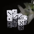 thumbnail image 2 of 100 Pcs Plastic Cube Dice for Board Games with Square Corners, 8mm / 0.31 Inch, 2 of 6