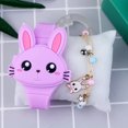 thumbnail image 1 of LED Cartoon Rabbit Children Watches with Bratelet Lovely Rabbit Electronic Girls Kids Watch ladies Flip Cover Students Clock Purple with Bracelet, 1 of 6