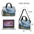 thumbnail image 3 of 16inch Laptop Briefcase, Business Laptop Bag with Detachable Strap & Padded Compartment, Water-Resistant Polyester，A Mountain, 3 of 8