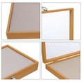 thumbnail image 3 of OUNONA Lapel Pin Box Transparent Wood Display for Home Use 1Pcs, 3 of 8