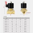 thumbnail image 3 of Electric Solenoid Valve For Pipe 1/41 In, Normally Closed, Pneumatic For Water Oil Air, 12V 24V 110V 220V, DN8DN50, 3 of 4