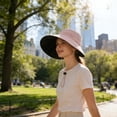 thumbnail image 5 of UPF 50+ Wide Brim Sun Hat for Women, Packable UV Protection Bucket Hat with Adjustable Chin Strap, Breathable Outdoor Hat for Hiking, Beach, Gardening, Travel & Summer Activities, 5 of 6