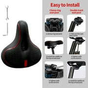 Bike Seat Cushion, BUSATIA Bike Seat for Men Women, Gel Seat Cushion for Bike,Extra Soft Exercise Bicycle Seat Compatible with Peloton, Outdoor & Indoor