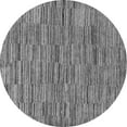 thumbnail image 1 of Ahgly Company Indoor Round Abstract Gray Modern Area Rugs, 7' Round, 1 of 4