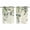 Green Beige, variant on Blue Teal Eucalyptus Leaves Kitchen Curtains 63 Inch Length, Watercolor Vintage Botanical Grommet Top Bedroom Living Room Curtains, Light Filtering Cafe Curtain Drapes 2 Panels Set 84''x63''