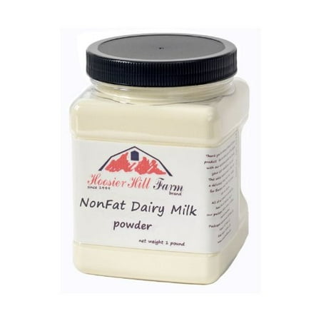 Nonfat Dry Milk Powder - Hoosier Hill Farm Nonfat Dairy Milk Powder, 1 lb plastic jar