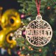 thumbnail image 3 of Navidad De Madera 2021, Colgante Epidémico, Adorno Colgante Para Árbol De Navidad, Decoración Speravity HA044223-05, 3 of 6