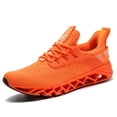 thumbnail image 2 of Men Sport Running Sneakers Tennis Athletic Walking Shoes Orange Size 10.5 Mesh Fashion Casual Gym Runner Jogging Trainers, 2 of 8