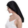 thumbnail image 4 of Adjustable Elastic Silk Long Sleep Cap Postpartum Household Hair Care Sleep Cap, 4 of 9
