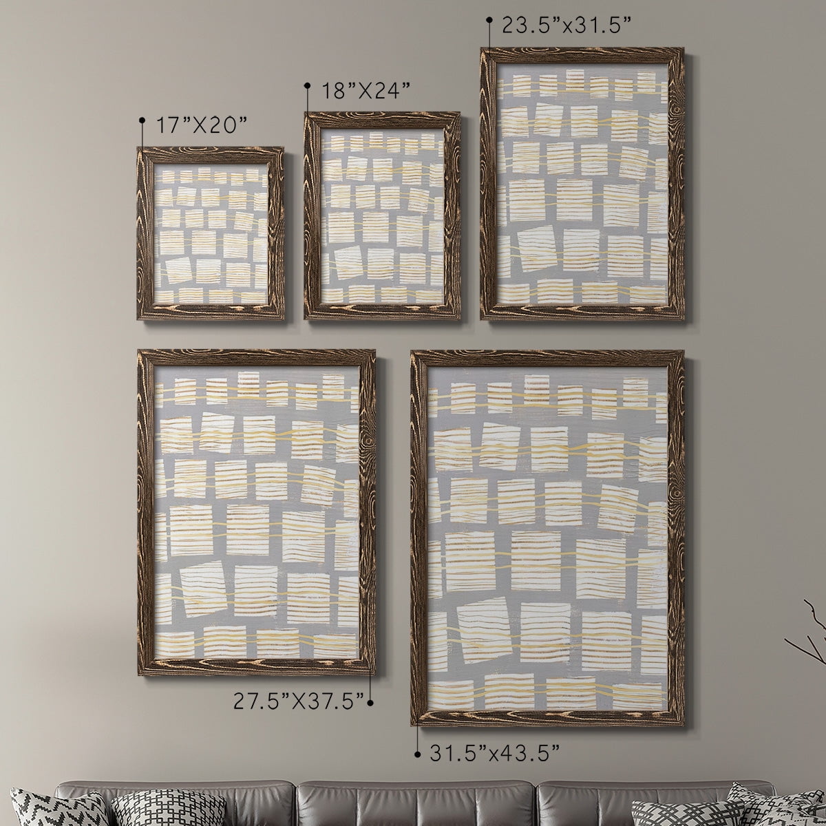 Networks I - Premium Framed Canvas 2 Piece Set - Ready to Hang