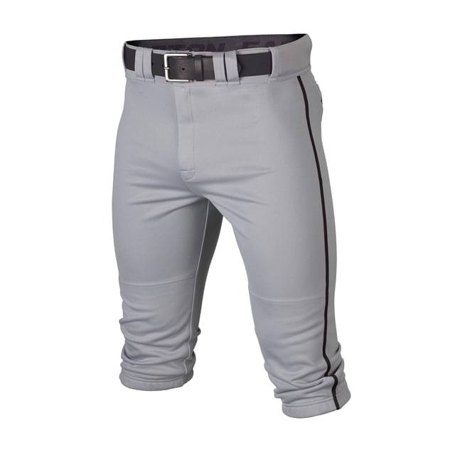 Pantalón de béisbol Easton RIVAL+, braguita con ribetes, gris/negro, para adulto