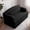 Black, variant on YWEN 2-Seater Corduroy Sofa Bed Compact Floor Couch with Removable Cover,Compression Sponge 2-Seater Micro Corduroy Sofa Bed, Removable Cover Modular Floor Couch