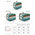 thumbnail image 2 of Teal Blue Brown Toaster Cover 2 Slice, Small Kitchen Appliance Covers, Home Vintage Farmhouse Retro Wooden Toaster Oven Cover with Loop, Bread Machine Cover Polyester Dust Cover Protection, 2 of 4