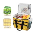 thumbnail image 2 of FORMRS Insulated Cooler Bag 24 Cans Capacity Soft Leakproof Lunch Box with Side Pockets, White Stars, 2 of 7