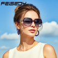 thumbnail image 2 of Gafas de Lectura de Sol Cuadradas para Mujer FEISEDY B2923, 2 of 8