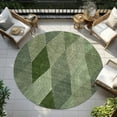 thumbnail image 6 of Addison Rugs Chantille Indoor/Outdoor Transitional Geometric Green Washable Round Rug, 8' x 8', 6 of 6