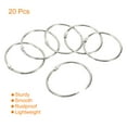 thumbnail image 3 of Unique Bargains Metal Binder Rings, Silver Tone, 20 Count, 20 Pack, 3 of 5