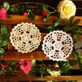 thumbnail image 3 of 1Pcs Napperon Rond en Dentelle Serviette Napperon sous-Verre, 3 of 5