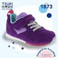thumbnail image 3 of Zapatos TSUKIHOSHI Racer para bebés y niños pequeños, color morado, 5 bebés, 3 of 6