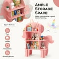 thumbnail image 4 of Costway Unicorn Bookcase for Kids 3-Tier Toy Storage Organizer with Open Storage Shelves, 4 of 10
