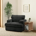 thumbnail image 6 of Lexicon Rivermeade 42.5" Transitional Microfiber Chair in Gray, 6 of 9