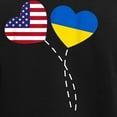 thumbnail image 3 of CafePress - Loving USA Ukraine Flag Heart Ukrainian Am Pajamas - Women's Short Sleeve Print T-Shirt and Pants Dark Cotton Pajama Set, 3 of 7