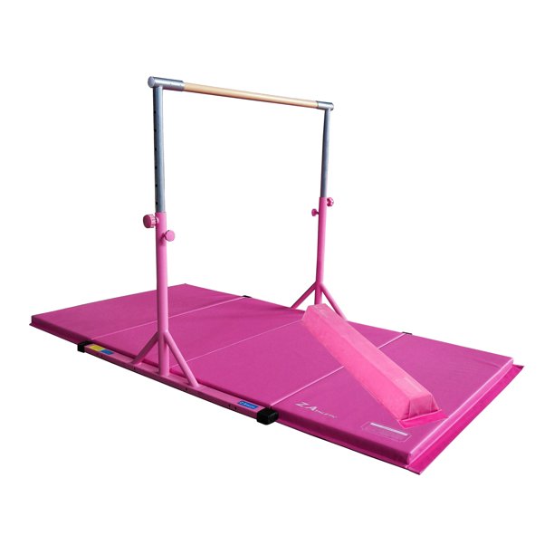 Z-Athletic Expandable Kip Bar, 4ft x 8ft x 2ft Mat and ...