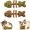 Multiple color, variant on Catnip Silvervine Chew, Natural Fishbone Chew Toy for Cats, Fishbone-Shaped Dental Chew for Licking, Pawing, Boredom Relief and Enrichment (1 pc Type C)