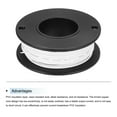 thumbnail image 3 of Uxcell 26AWG Stranded Wire Hookup 10M/33ft White Electrical Wire UL1007 Spool, 3 of 6