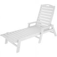 thumbnail image 2 of POLYWOOD Nautical Chaise with Arms in White, 2 of 2