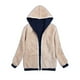 thumbnail image 4 of Abrigos de Invierno Para Mujer Abrigo de Piel Sintética Sudaderas Con Capucha Largas Túnica Forro Polar Cálido Sudadera Con Cremallera Chaqueta Abrigo Odeerbi  ODB171768, 4 of 5