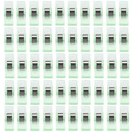 50 PCS Clear Sewing Quilt Binding Plastic Clips Clamps Pack, Xinsrenus Under $5! 50 PCS Clear Sewing Quilt
