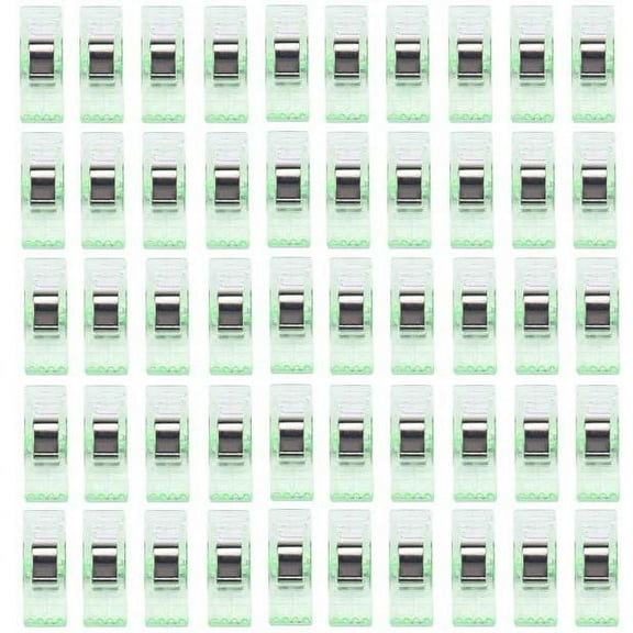 50 PCS Clear Sewing Quilt Binding Plastic Clips Clamps Pack, Xinsrenus Under $5! 50 PCS Clear Sewing Quilt