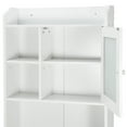 thumbnail image 4 of ZENY Over-The-Toilet 68.3"H Bathroom Storage Cabinet Wood Frame 3 Tiers, White, 4 of 9
