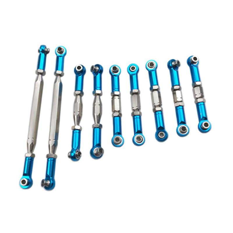 9Pcs Aluminum RC Turnbuckles Adjustable Front Rear Servo Link