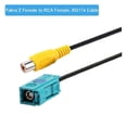 thumbnail image 4 of Fakra Z Female To RCA Female Video Cable Adapter Car Reversing Rear View Camera Adapter Cables for M, 4 of 5
