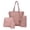 Pink, variant on Joyioe Women 4 Piece Handbag Set PU Leather Tote Crossbody Wallet Shoulder Bags Purse Gift