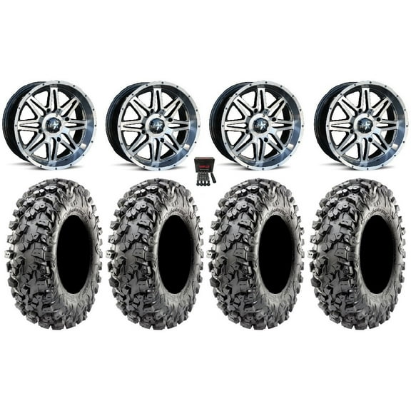 MSA Dark Tint Vibe 14" Wheels 30" Carnivore R/T Tires Polaris RZR XP 1000 / PRO XP / Ranger XP 900/1000