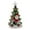 B, variant on Red Xmas Ornaments, Resin Christmas Tree Tabletop Decoration With Lights - 11 Inch For Home Office And Holiday Decorations