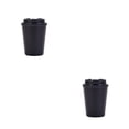 thumbnail image 4 of Matsuzay Botella de bebida Taza de agua Taza térmica Exquisita Vajilla para interiores al aire libre Leche multiusos Suministros para el hogar Negro 350ml 2piezas, 4 of 6