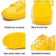 thumbnail image 4 of DKSUKO Women's Rain Boots Waterproof High Top Rain Shoes with Lace Up Anti-Slip Garden Shoes (7 B(M) US, Yellow Short), 4 of 7