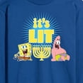 thumbnail image 3 of SpongeBob SquarePants - It's Lit Hanukkah - Men's Long Sleeve T-Shirt, 3 of 6