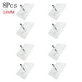 thumbnail image 2 of 8pcs Adhesive Wall Hook Screws Non-Trace Non-Rust No Drilling Stickers Nail Wall Mount, Clearance, Hanging Nails Without Screwdriver for Shower Bathroom Kitchen Storeroom Installation,14MM, 2 of 2