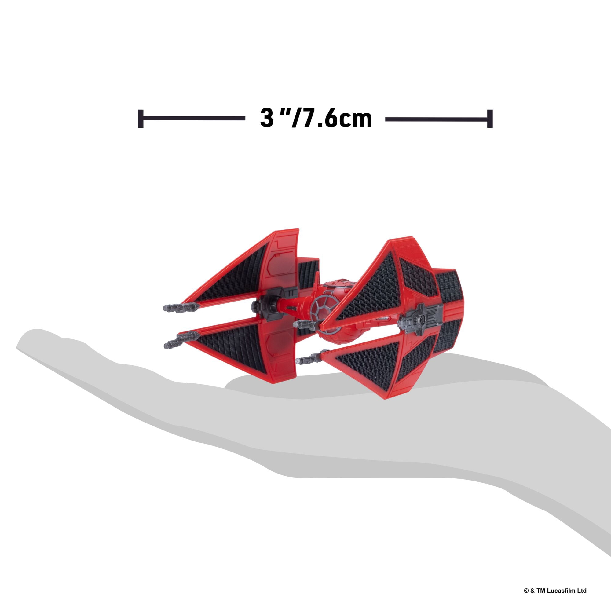 Star Wars™ Micro Galaxy Squadron First Order TIE Interceptor - 3-inch Vehicle with 1-inch Micro Figure Accessory
