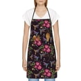 thumbnail image 3 of Pofeuu Flowers And Humming Bird1 Print Aprons with Pockets, Cute Aprons for Kitchen, Cooking, Server, Barber, Chef Apron, 3 of 7