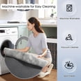 thumbnail image 3 of Shag Area Rugs for Living Room 7'(Round), Soft and Fluffy Shaggy Carpet for Pets, Machine Washable Floor Rugs for Living room, 3 of 9
