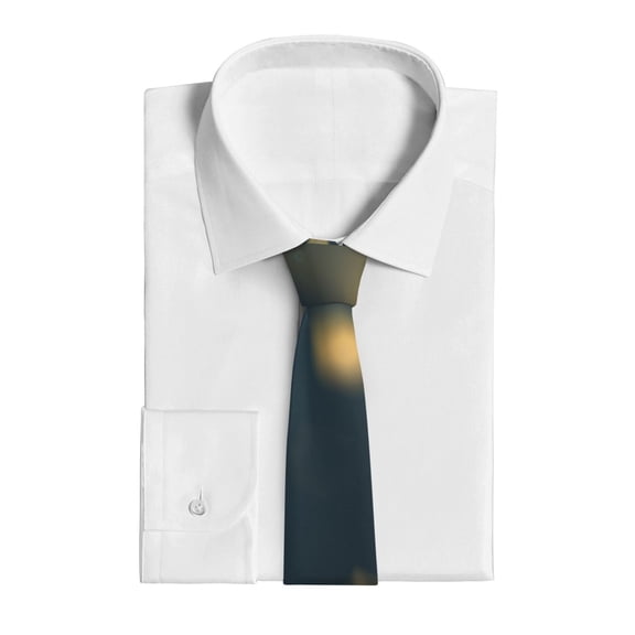 Uemuo North American Bald Eagle Pattern Men's Necktie Classic Silk Tie Woven Jacquard Neck Ties Business Necktie Gift for Men