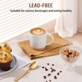 thumbnail image 4 of Vesteel Coffee Mugs Set of 4, 12oz Porcelain Coffee Cups with Handle, Ceramic Stoneware Mug for Milk, Coffee, Hot Cocoa, Microwave & Dishwasher Safe, Speckled White, 4 of 9