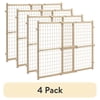 (4 pack) Evenflo Position & Lock Tall and Wide Value Adjustable Baby Gate (Natural), Fits Openings 31 - 50 in. Wide